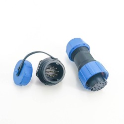 Elecje 9 pin SP17 Series Female Plug & Male Circular Socket Waterproof Connectors