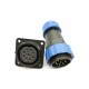 Elecje Connector SP29 9Pin Straight Plug&Socket 4 Hole Flange