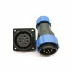 Elecje Connector SP29 9Pin Straight Plug&Socket 4 Hole Flange