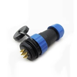 Elecje IP68 SP29 7Pin Aviation Connector Plug Straight&Socket Rear-nut Mount