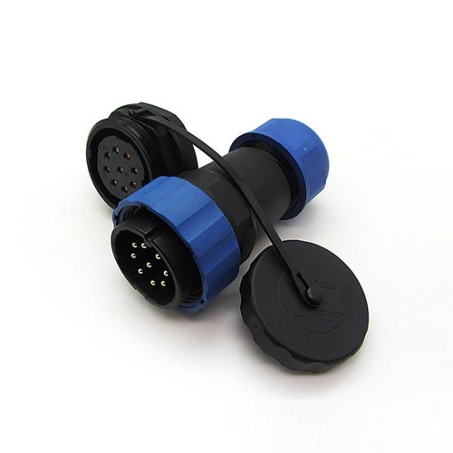 Elecje SP29 9 Pin Aviation Connector Straight Plug&Socket Rear-nut Mount