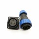 Elecje SP29 Series 3 pin Straight Plug&Socket 4 Hole Flange