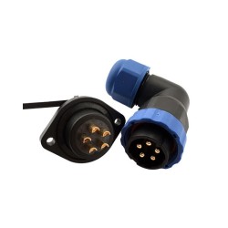 IP67 Waterproof Connector SP21 5Pin Plug Socket For Outdoor Led Landscape