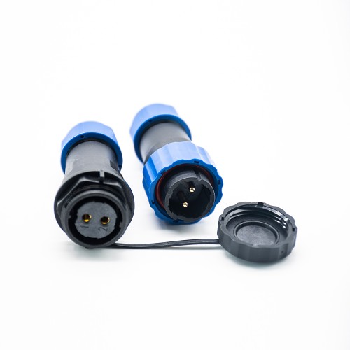 IP68 Connector SP21 Series 2 Pin Waterproof Circular Male Plug & Female Socket Connector In-Line Type IP68 Connector SP21 Series 2 Pin Waterproof Circular Male Plug & Female Socket Connector In-Line Type