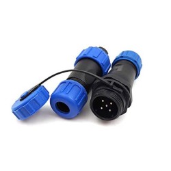 IP68 Power Connector 5 Pin SP17 Type Male Plug And Female Socket Industrial Connectors