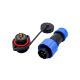 IP68 Power Connector SP17 Series 3 pin Female Plug & Male Socket 2 Hole Flange Panel Mount Waterproof Connectors