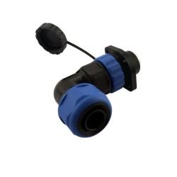 Plug And Socket Cable Connector 2 Hole Flange Type 12 Pin SP21 Connector