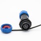 SP Series SP13 4 Pin Straight Female Plug Male Plug waterproof dustproof Solder Type for Cable SP Series SP13 4 Pin Straight Female Plug Male Plug waterproof dustproof Solder Type for Cable