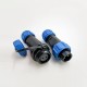 SP13 Connector 2 Pin butt Waterproof Male Plug & Female Socket one pair in line Solder Type SP13 Connector 2 Pin butt Waterproof Male Plug & Female Socket one pair in line Solder Type