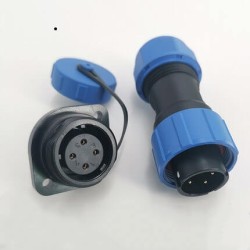 SP21 Panel Mount Connector IP68 Waterproof 4 Pin Plug and Socket