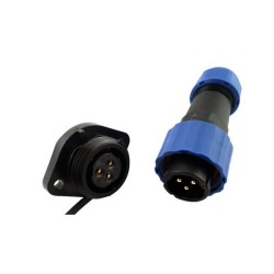 SP17 Multipole Plug Socket Connector 5 Pin IP68 Waterproof Circular Connector