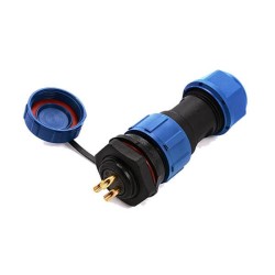 SP17 Series IP68 3 Pin Plug Socket Waterproof Dustproof Circular Multipole Connector