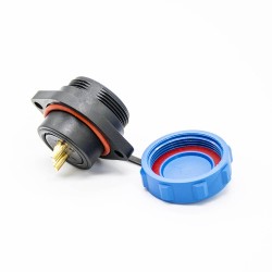 SP21 2 Pin Connector Waterproof Male Plug 2 Holes Flange Female Socket Solder Type Panel Mount