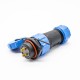 SP21 2 Pin Connector Waterproof Male Plug 2 Holes Flange Female Socket Solder Type Panel Mount SP21 2 Pin Connector Waterproof Male Plug 2 Holes Flange Female Socket Solder Type Panel Mount