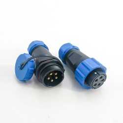 SP21 Connector IP68 Waterproof Connector 5 pin In-line Female Plug & Male Socket SP21-5 Pins Connector