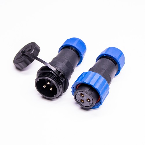 SP21 Connector IP68 Waterproof Connetor 3 pin Female Plug & Male Socket In-line Type SP21-3 Pins Connector SP21 Connector IP68 Waterproof Connetor 3 pin Female Plug & Male Socket In-line Type SP21-3 Pins Connector