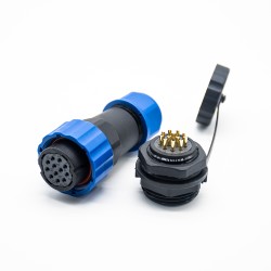 SP21 Connector IP68 Waterproof Connetor In-line Male and Female SP21-12 Pins Connector