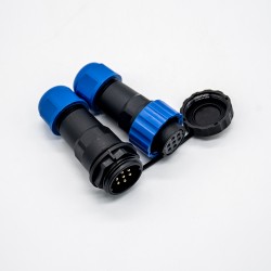 SP21 Female Connector IP68 Waterproof Connetor 7 pin In-line Female Plug & Male Socket SP21-7 Pins Connector