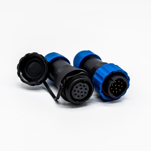 SP21 Series Connector 12 Pin Waterproof Circular Male Plug & Female Socket In-Line Type straight SP21-12 Pins Connector SP21 Series Connector 12 Pin Waterproof Circular Male Plug & Female Socket In-Line Type straight SP21-12 Pins Connector