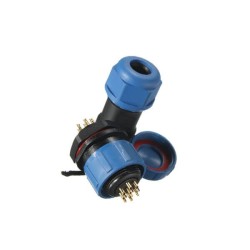 Waterproof Aviation Connector 7 Pin Outdoor Plastic Circular Multipole Cable Plug Socket Connector