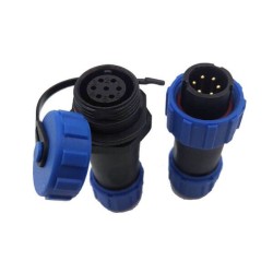 Waterproof Cable Connector IP68 7 Pin LED Outdoor Connector