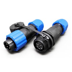Waterproof Connetor SP13 male plug & female socket in line type 5 pin