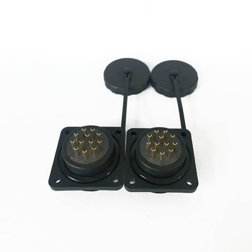 Waterproof electrical Connectors SP29 12Pin Angled Plug&Socket 4 Hole Flange Waterproof electrical Connectors SP29 12Pin Angled Plug&Socket 4 Hole Flange