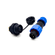 Waterproof Male Plug & Female Socket SP13 Series IP67 IP68 one pair 2pin Automatic Connector Waterproof Male Plug & Female Socket SP13 Series IP67 IP68 one pair 2pin Automatic Connector