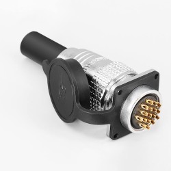 Aviation Connector TP28 17 Pin Male and Female Straight 4 Hole Flange Panel Mount Wire Connector