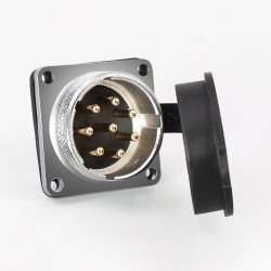 Aviation Connector TP28 8 Pin Metal Panel Mount Male Female Socket Plug Wire Cable Connector