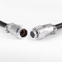 Aviation Plug TP20 6 Core Connector Male and Female Straight Metal Wiring