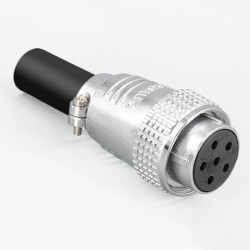 Aviation Plug TP28 6 Core Connector Male and Female Straight Metal Wiring