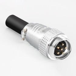Aviation Plug TP28 6 Core Connector Male and Female Straight Metal Wiring