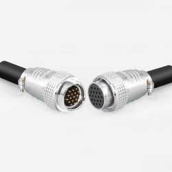 Male and Female TP28 19 Core Aviation Connector Straight Metal Wiring Aviation Plug