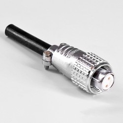 TP12 2 Pin Aviation Connector Male Female Straight Metal Wiring Aviation Solder Cup For Cable