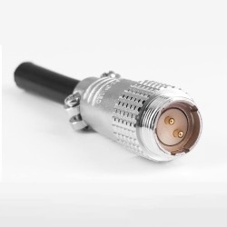 TP12 2 Pin Connector Aviation Plug Male Round Solder Connector For Cable