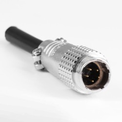 TP12 5 Pin Connector Aviation Plug Male Round Solder Connector For Cable