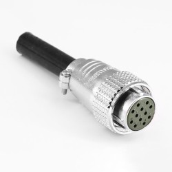 TP2 12 Pin Aviation Connectors Male and Female Docking Cable Connector Straight Metal Connector