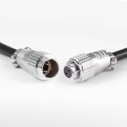 TP20 2 Pin Male and Female Aviation Connectors Straight Metal Docking Cable Connector
