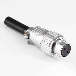 TP20 2 Pin Male and Female Straight Aviation Connector 4 Hole Flange Panel Mount Wire Connector