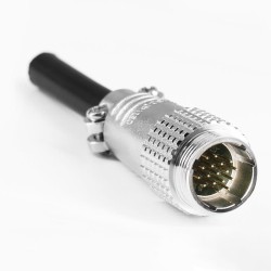 TP24 17 Pin Aviation Connectors Male and Female Docking Cable Connector Straight Metal