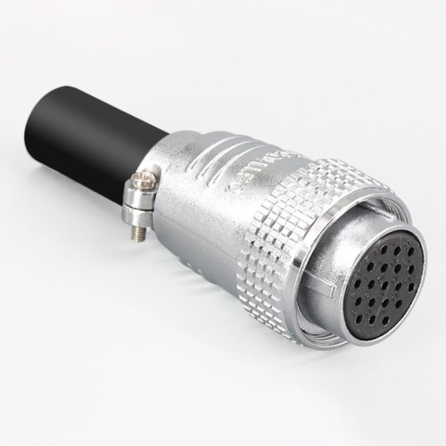 TP28 19 Pin Wire to Panel Connector Female Plug and Male Socket 4 Hole Flange Straight Connector TP28 19 Pin Wire to Panel Connector Female Plug and Male Socket 4 Hole Flange Straight Connector