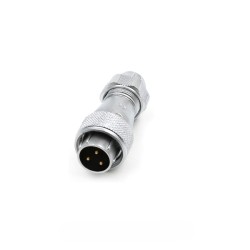 Aviation Waterproof Connector WF16/3pin TE Male Plug with metal clamping-nut Straight Connector