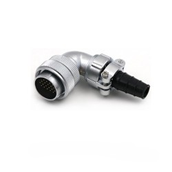 Aviation Waterproof Connector WF28-20pin TV+Z Male Plug and Female Socket Right Angle Type