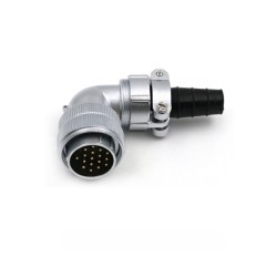 Male Plug and Female Socket WF28/17pin Connector Right Angle TV/Z Aviation Circular Connector