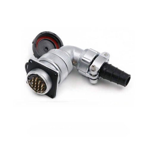 Male Plug and Female Socket WF32/12pin Connector Right Angle TV/Z Aviation Circular Connector