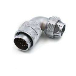Right Angle Male Plug and Female Socket TU/Z Waterproof Aviation Connector WF32-19pin Connector