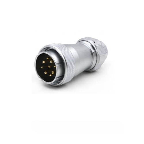 WF40-9pin TE+ZE Docking Straight Circular Connector Male Plug and Female Receptacle Connector WF40-9pin TE+ZE Docking Straight Circular Connector Male Plug and Female Receptacle Connector