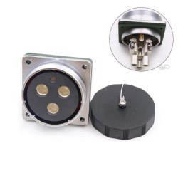 WF55-4pin TV+Z Bending Right Angle Circular Connector Male Plug and Female Socket Connector