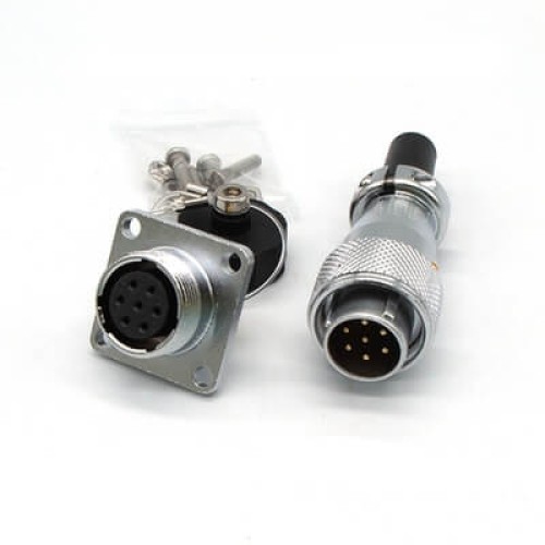 WS16 7pin Power Connector, Aviation High Voltage Bulkhead Solder Wire Plug WS16 7pin Power Connector, Aviation High Voltage Bulkhead Solder Wire Plug